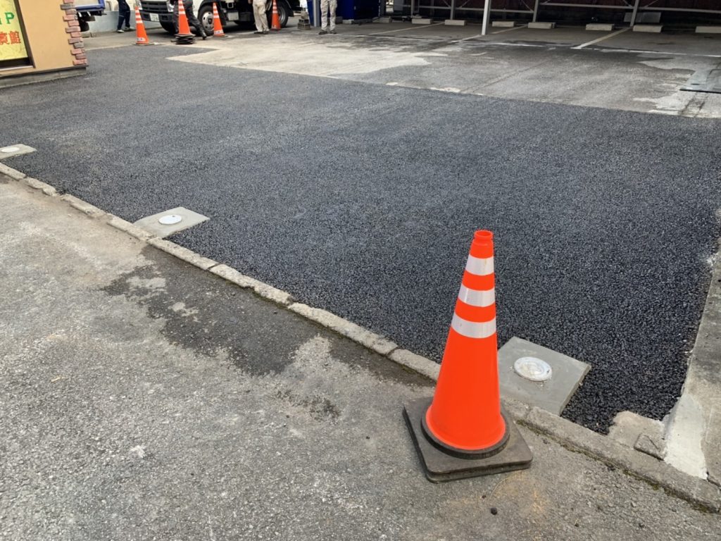 栃木県宇都宮市　駐車場透水性舗装工事